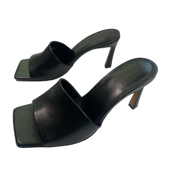 Asos Design Shoes - Asos Design Women's Wide Fit Hattie Mid Heeled Mule Sandals in black US 8